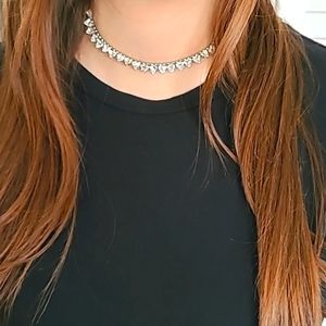Adjustable Crystal Choker Necklace - Concerts, Date Night, Feminine